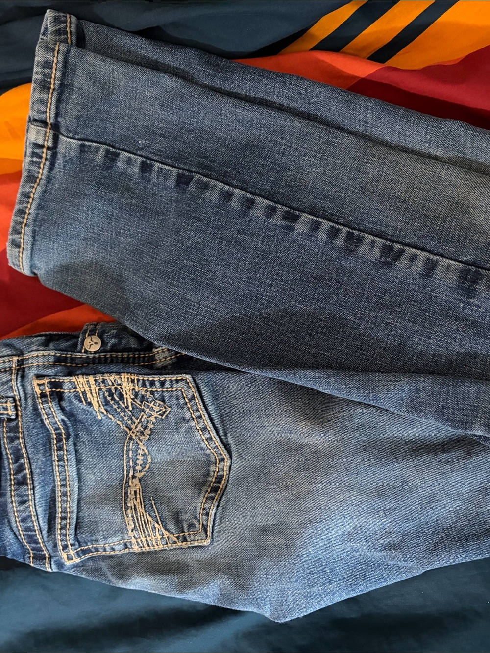 Wrangler Blue Denim boys 20x Jeans with Embroidered Back Pocket